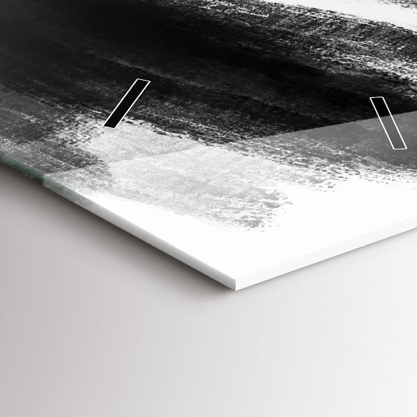 Vertical wall clock Woman in Black and White