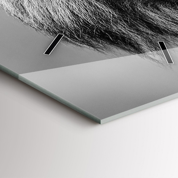 Vertical wall clock Abstraction - Lion