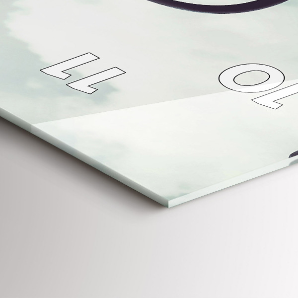 Vertical wall clock Zebra – Abstraction