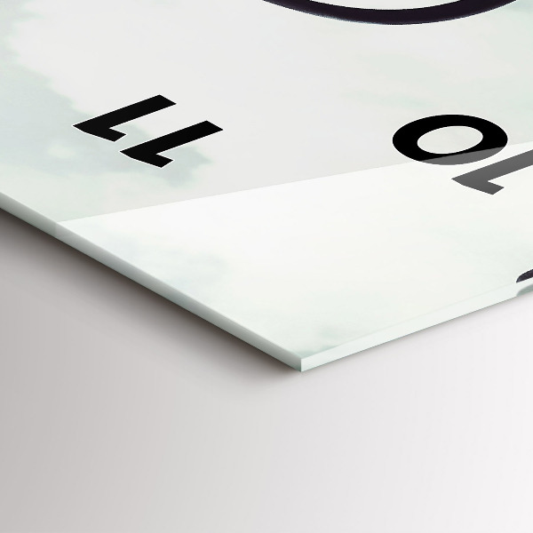 Vertical wall clock Zebra – Abstraction