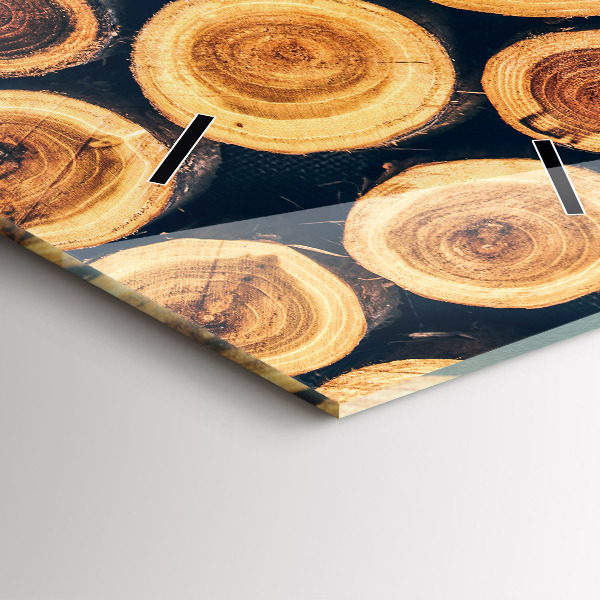 Vertical wall clock Wood