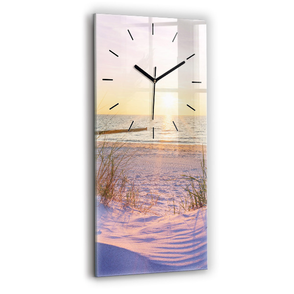 Vertical wall clock Polish Sunny Sea