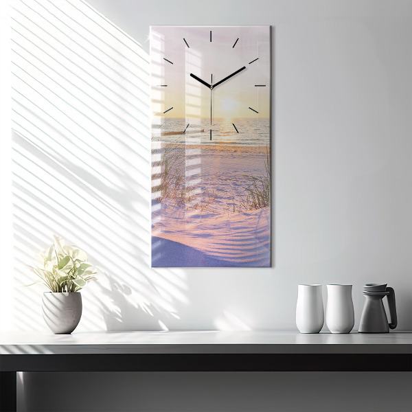 Vertical wall clock Polish Sunny Sea
