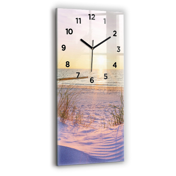 Vertical wall clock Polish Sunny Sea