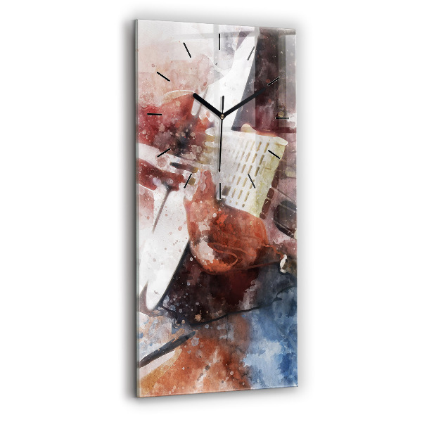Vertical wall clock Guitar Visualization