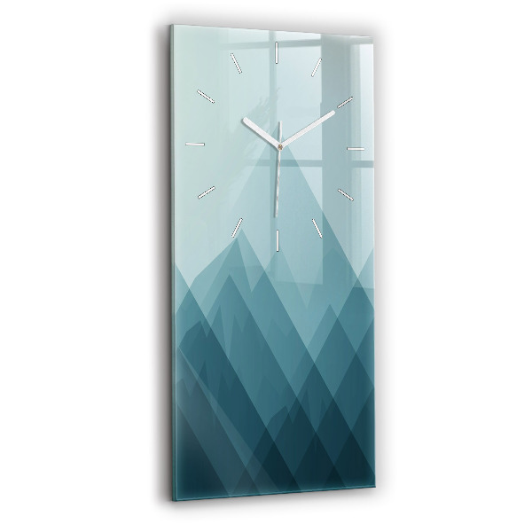 Vertical wall clock Geometric figures