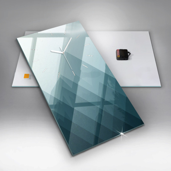 Vertical wall clock Geometric figures