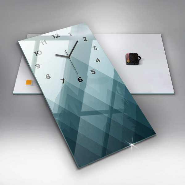 Vertical wall clock Geometric figures