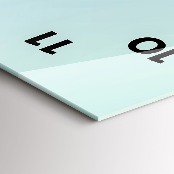 Vertical wall clock Geometric figures