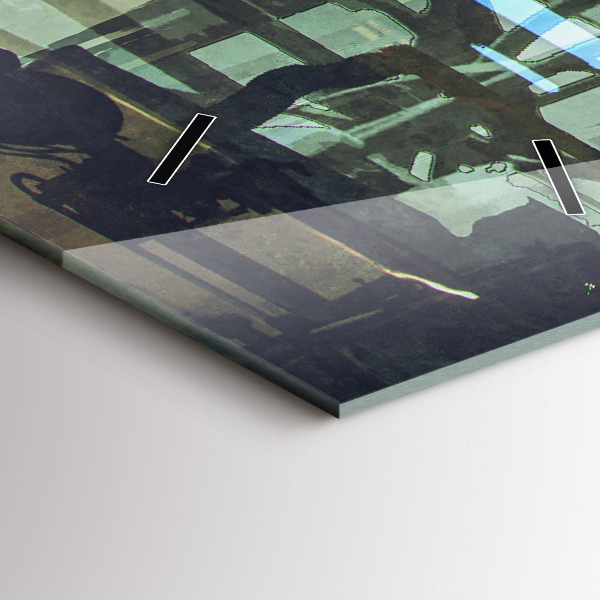 Vertical wall clock Cyberpunk