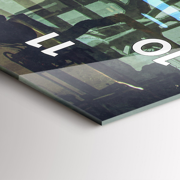 Vertical wall clock Cyberpunk