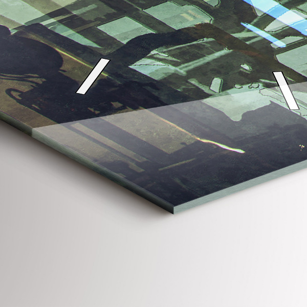 Vertical wall clock Cyberpunk