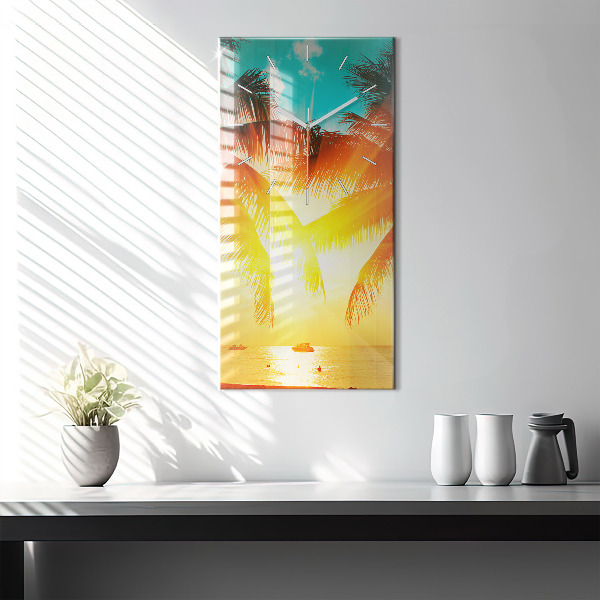 Vertical wall clock Holidays Relaxation Summer