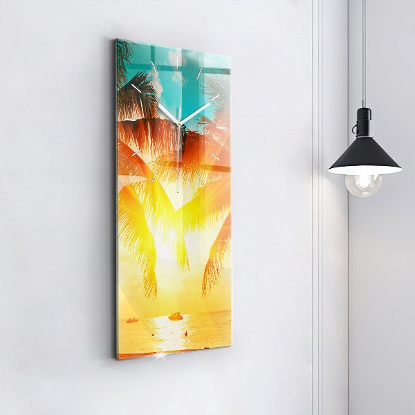 Vertical wall clock Holidays Relaxation Summer