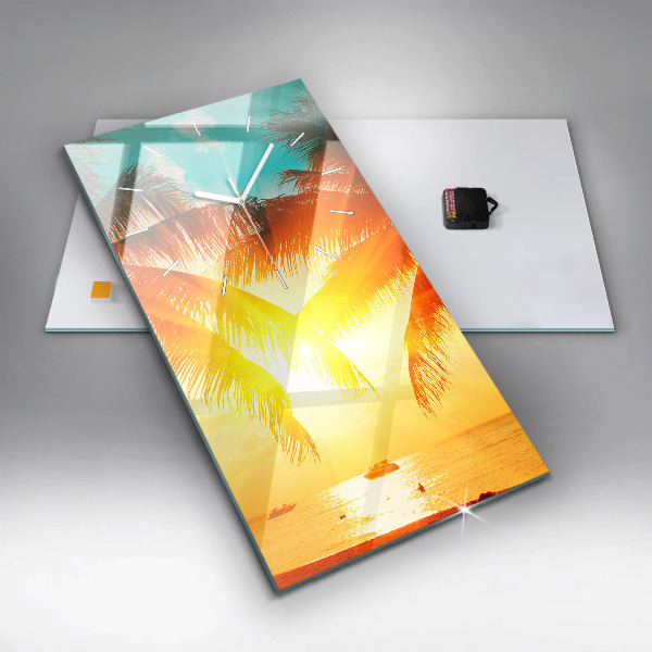 Vertical wall clock Holidays Relaxation Summer