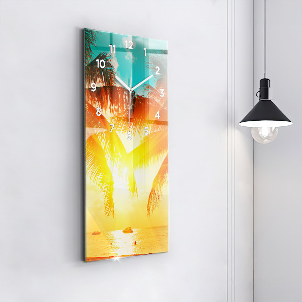 Vertical wall clock Holidays Relaxation Summer
