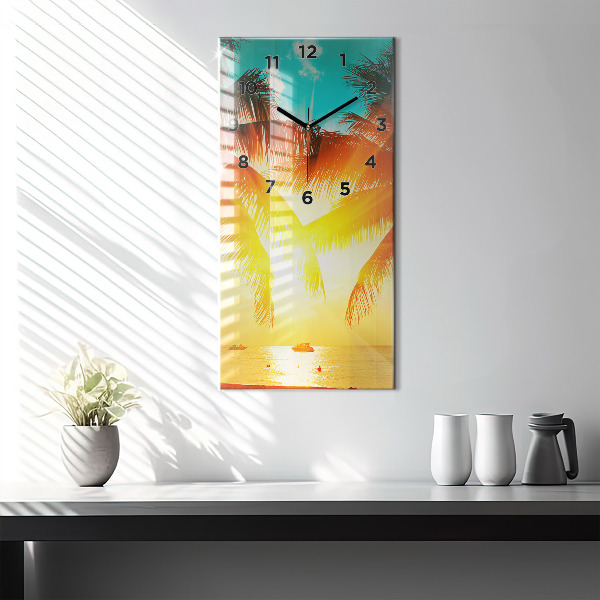 Vertical wall clock Holidays Relaxation Summer