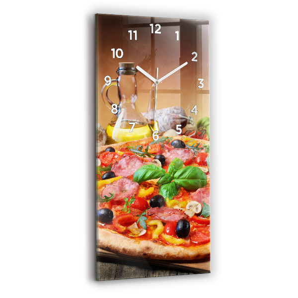 Vertical wall clock The Culinary Heart of Italy