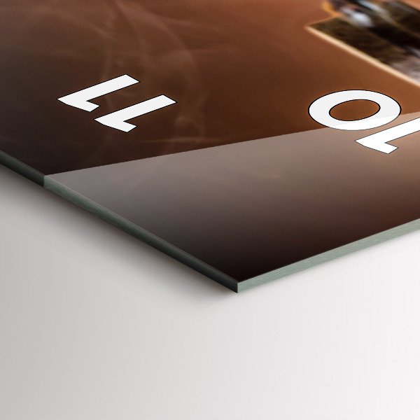 Vertical wall clock The Culinary Heart of Italy