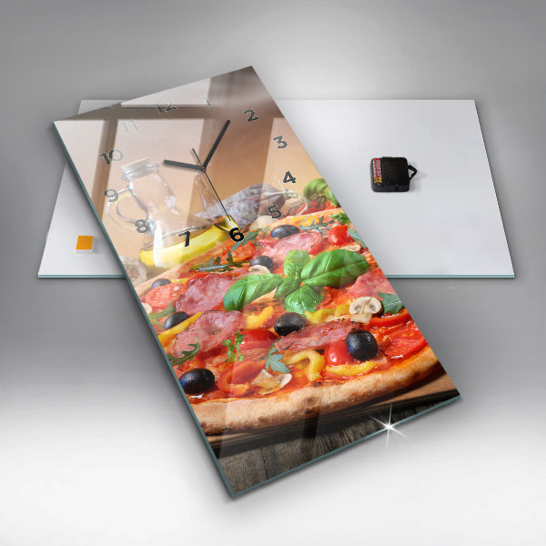 Vertical wall clock The Culinary Heart of Italy