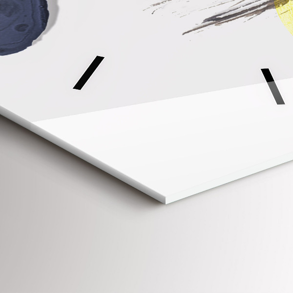 Vertical wall clock Surrealist collage