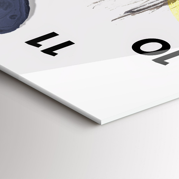 Vertical wall clock Surrealist collage