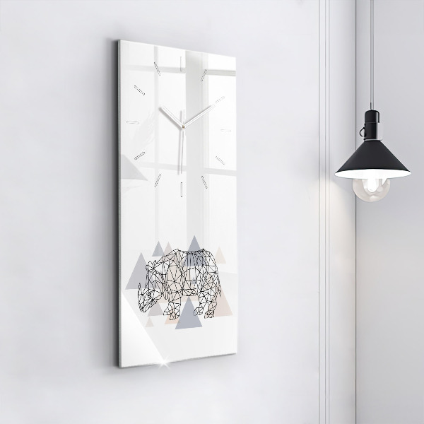 Vertical wall clock Geometric Pattern