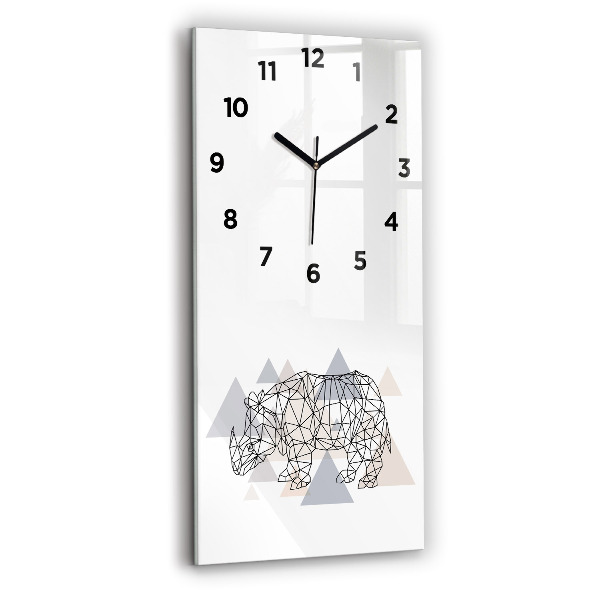 Vertical wall clock Geometric Pattern