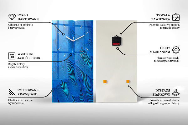 Vertical wall clock Motor Style Adrenaline