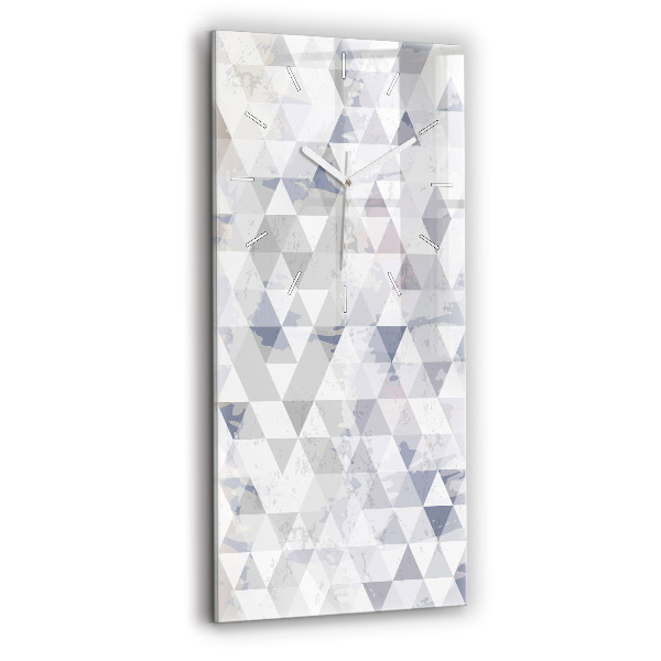 Vertical wall clock Geometric pattern