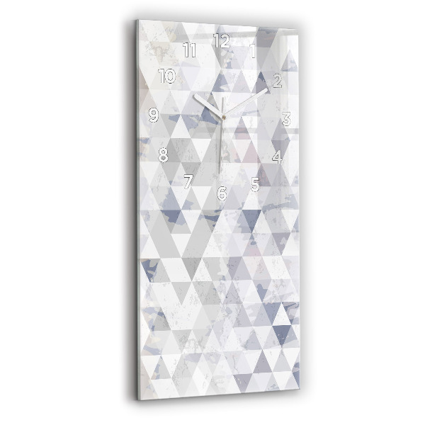 Vertical wall clock Geometric pattern
