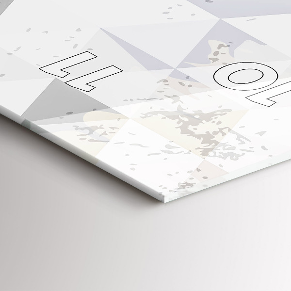 Vertical wall clock Geometric pattern