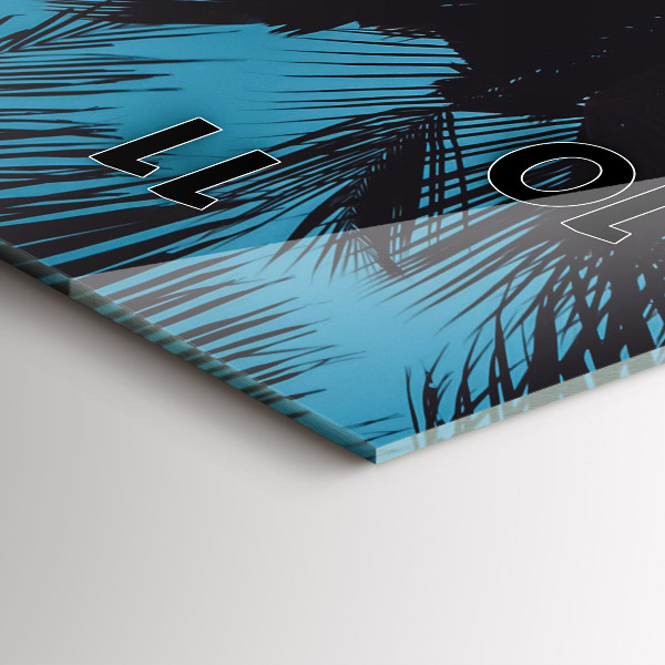 Vertical wall clock Surfing on the beach