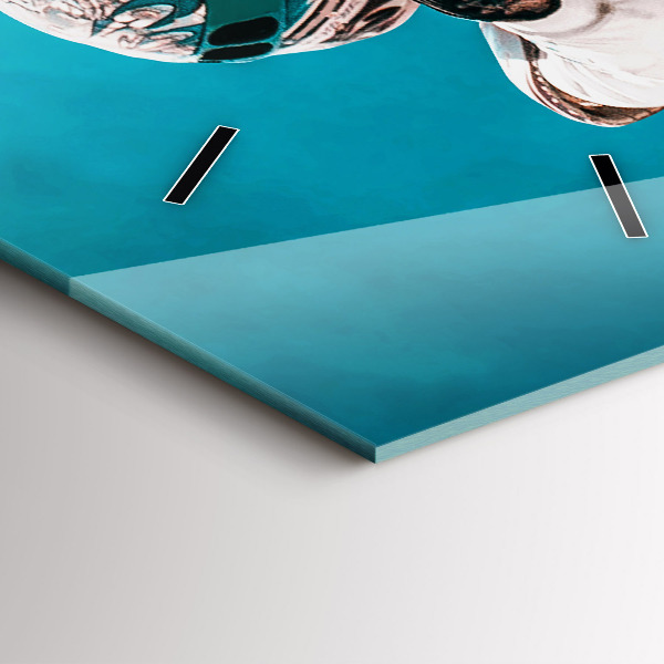 Vertical wall clock Stuntman and adrenaline