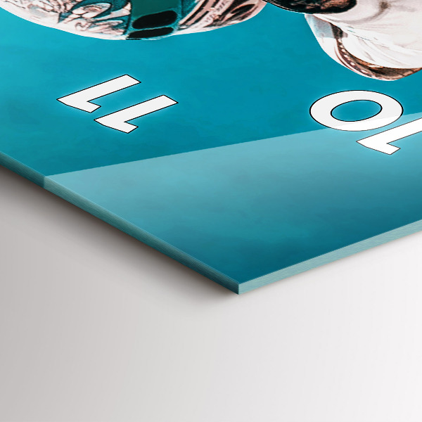 Vertical wall clock Stuntman and adrenaline