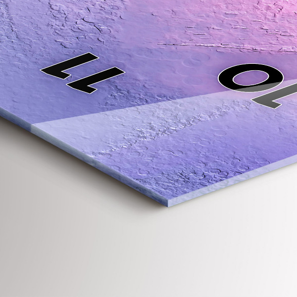 Vertical wall clock Seascape