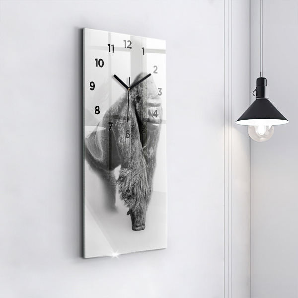 Vertical wall clock Animal Art Collection