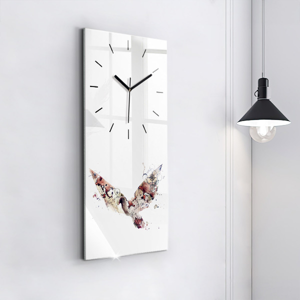 Vertical wall clock Abstract view