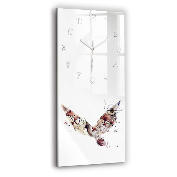 Vertical wall clock Abstract view