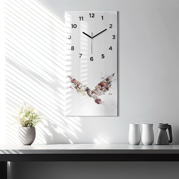 Vertical wall clock Abstract view