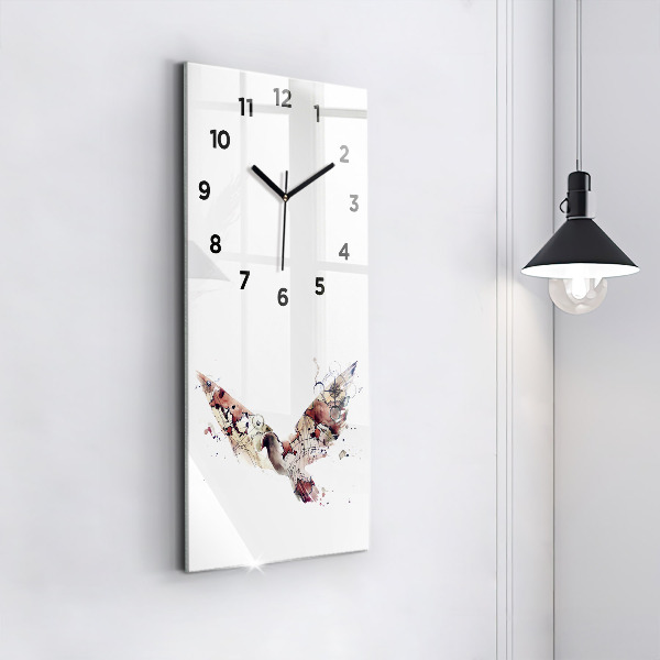 Vertical wall clock Abstract view