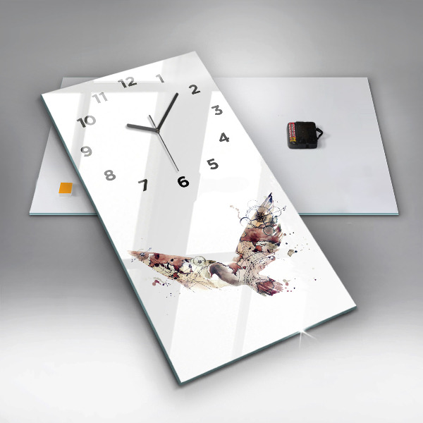 Vertical wall clock Abstract view