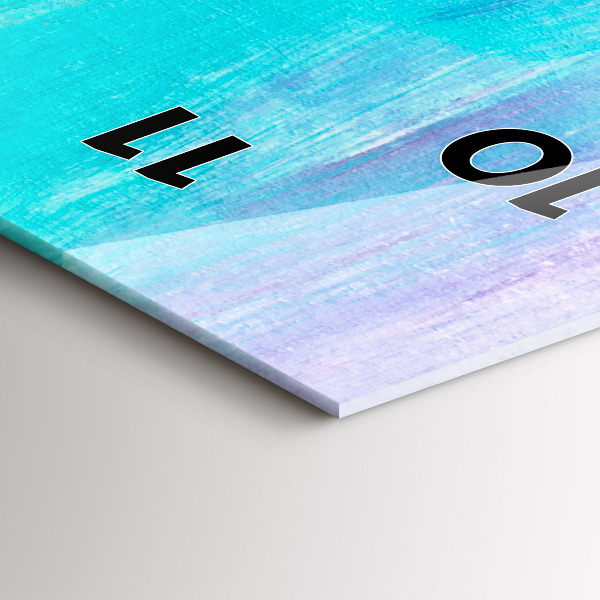 Vertical wall clock Skyscraper abstraction