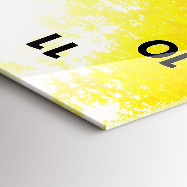 Vertical wall clock View of the waterfall