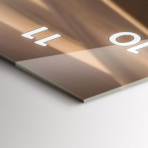 Vertical wall clock Quad in the desert