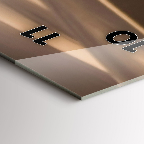 Vertical wall clock Quad in the desert