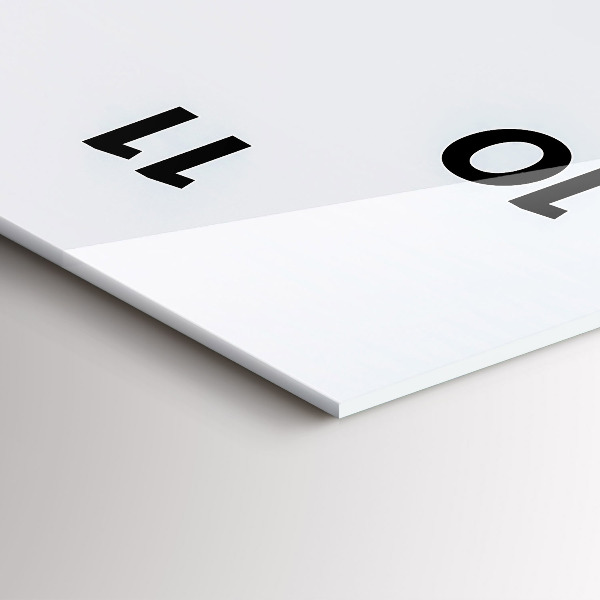 Vertical wall clock Flying Island and Waterfall