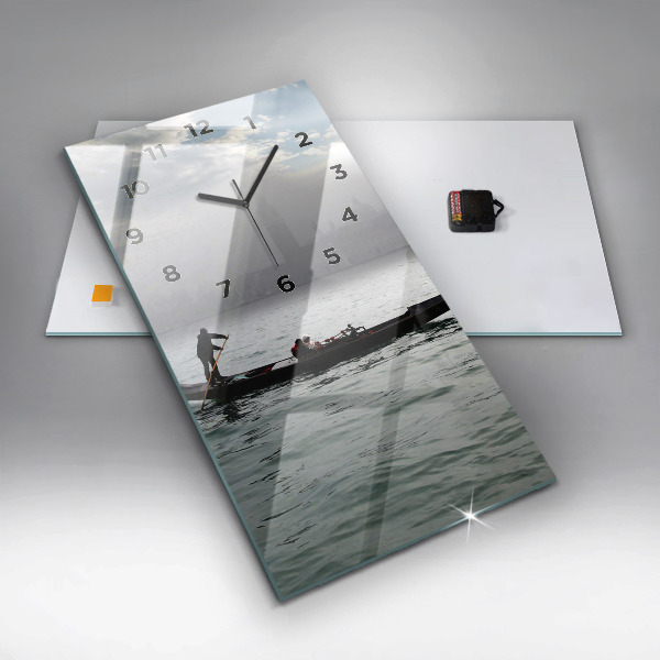 Vertical wall clock Gondola in Venice