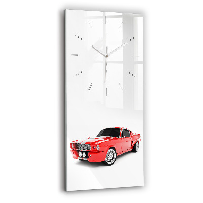 Vertical wall clock Sports car