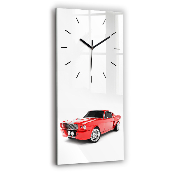 Vertical wall clock Sports car